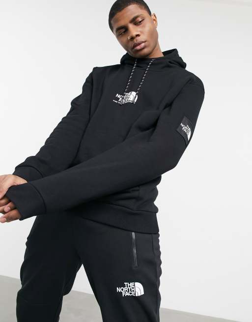 delen Donau Pathologisch The North Face Fine Alpine logo hoodie in black | ASOS