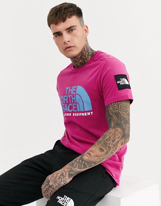 The North Face Fine Alpine t-shirt in festival pink