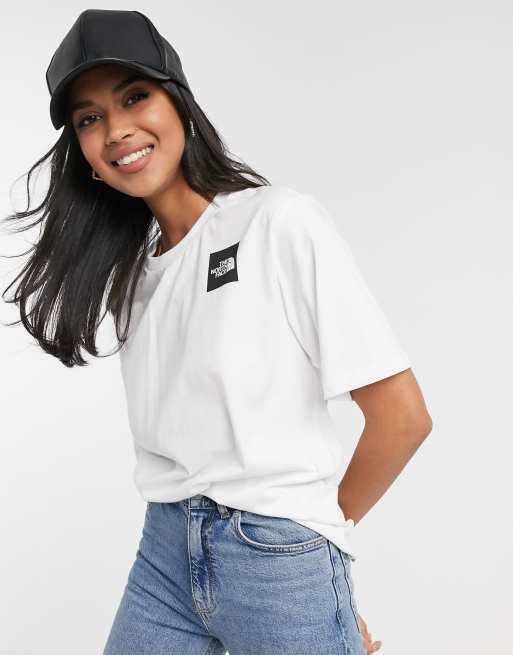The North Face - Fine boyfriend t-shirt i hvid