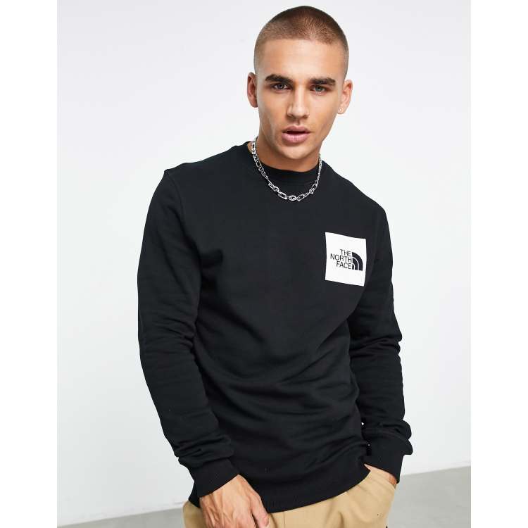 The north face pullover shop novelty box crew sweatshirt