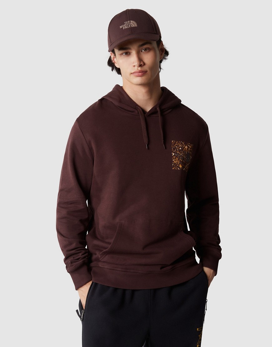 The North Face Fine hoodie in coal brown-coal brown
