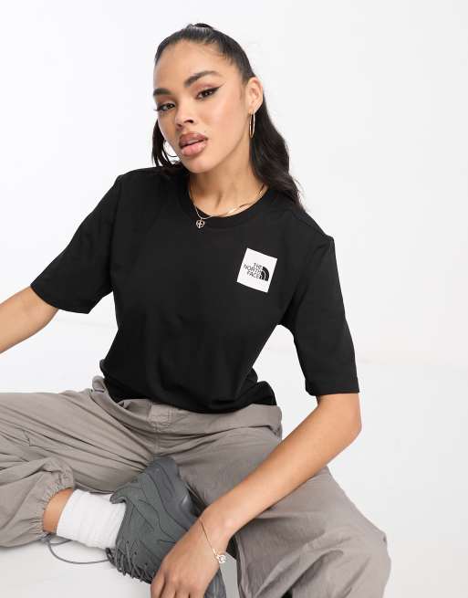 The North Face Fine logo relaxed fit t-shirt in black | ASOS