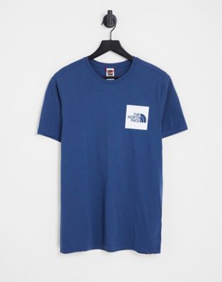 The North Face Fine logo t-shirt in navy
