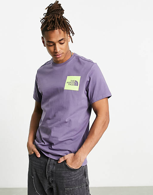 The North Face Fine logo t-shirt in purple | ASOS