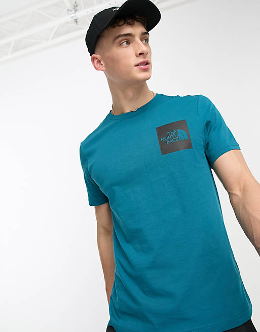The North Face Fine logo t-shirt in teal | ASOS