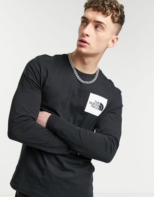 The North Face Fine long sleeve t-shirt in black