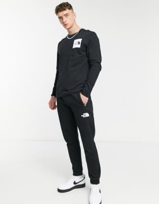 black northface tracksuit