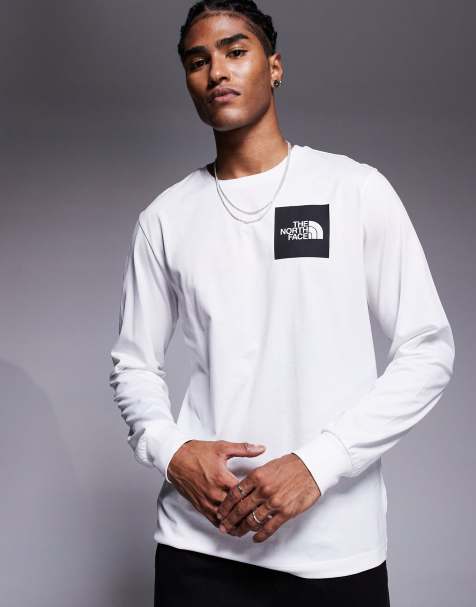The North Face Fine long-sleeve t-shirt in tnf white