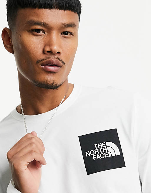 T-Shirts & Vests The North Face Fine long sleeve t-shirt in white 
