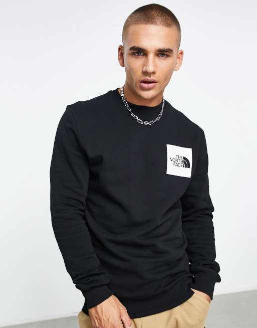 The North Face – Fine – Sweatshirt in Schwarz mit Rundhalsausschnitt