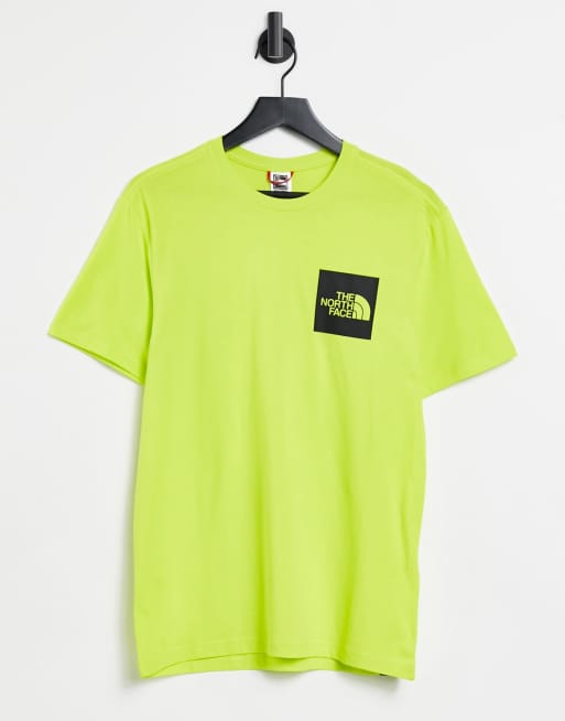 Green north face on sale shirt