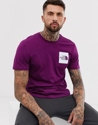purple north face shirt