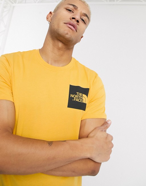 The North Face Fine t-shirt in yellow
