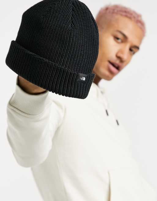 The North Face - Fisherman - Geribbelde beanie in zwart, 4 van 4
