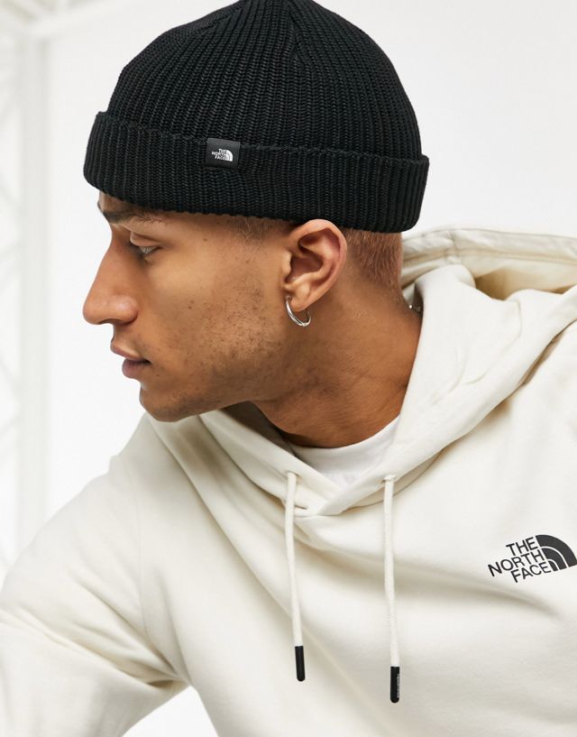 The North Face - fisherman ribbed beanie in black