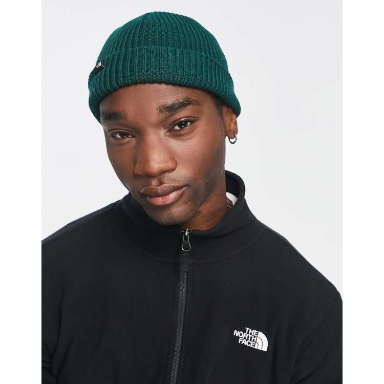 Green north shop face beanie