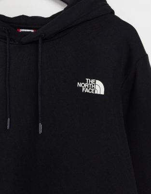 the north face hoodie black and white