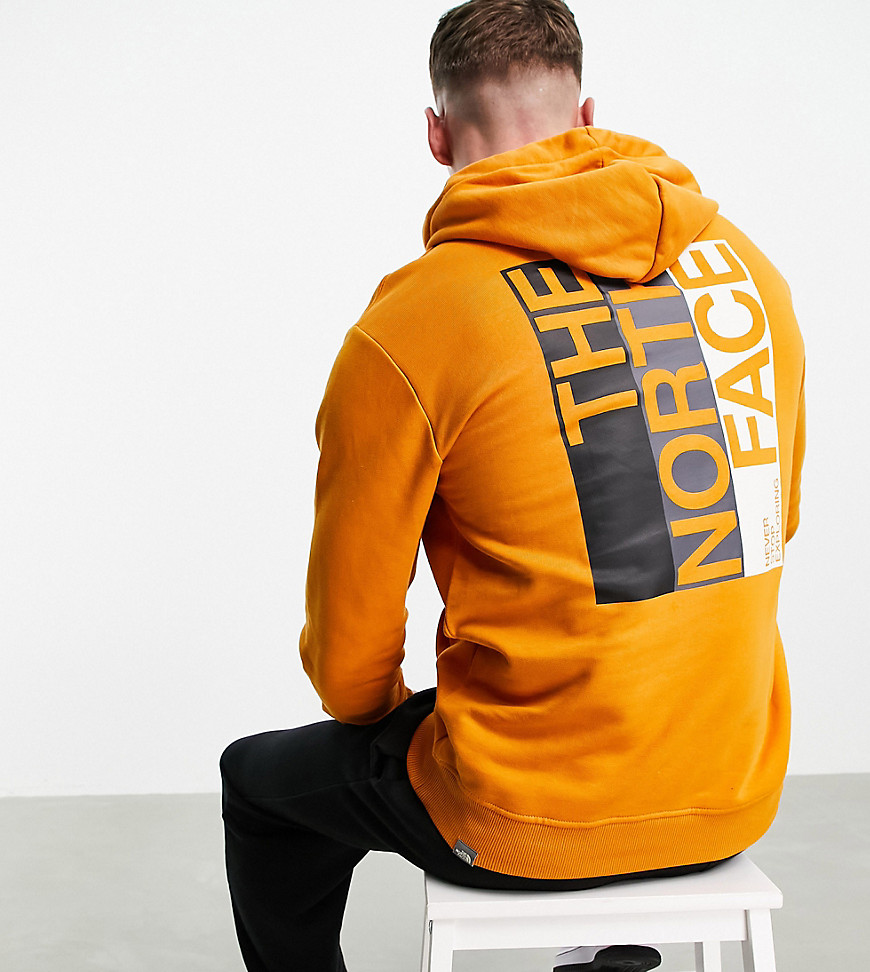 The North Face flag hoodie in orange Exclusive at ASOS-Yellow