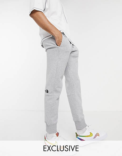 The North Face Fleece joggers in grey Exclusive at ASOS