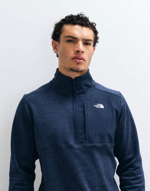 The North Face fleece performance con zip a 1/4 in navy, 2 di 5