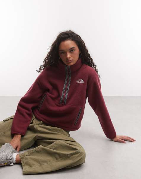 The North Face Fleeski con zip a 1/4 bordeaux - view 1
