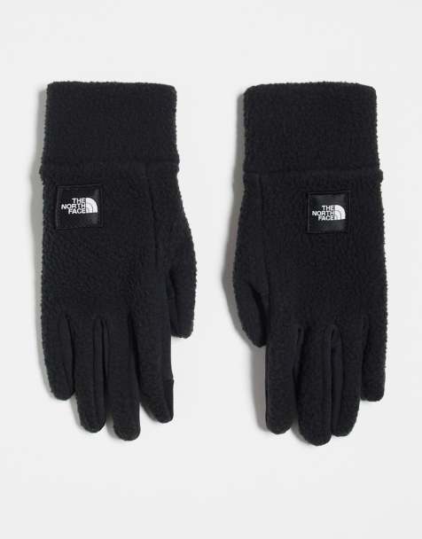 The North Face Fleeski Etip touchscreen compatible fleece gloves in black - view 1