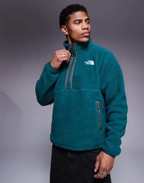 The North Face - Fleeski - Giacca in pile pesante verde con zip corta - view 1