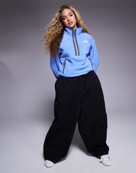 The North Face Fleeski quarter zip pullover in blue - view 1