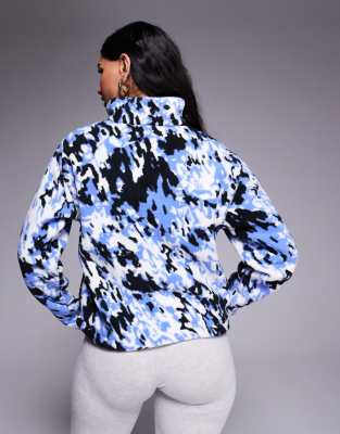 The North Face Fleeski quarter zip pullover in multi color
