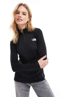 The North Face The North Face Flex 1/4 zip top in black