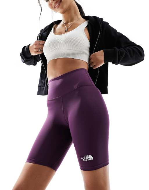 The North Face - Flex - Leggings corti viola con logo