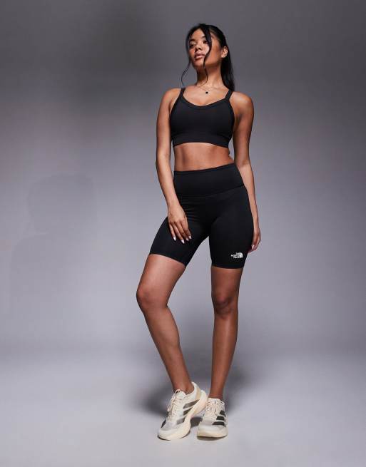 The North Face - Flex - Sorte 8-tommers leggingsshorts med logo, 2 af 5