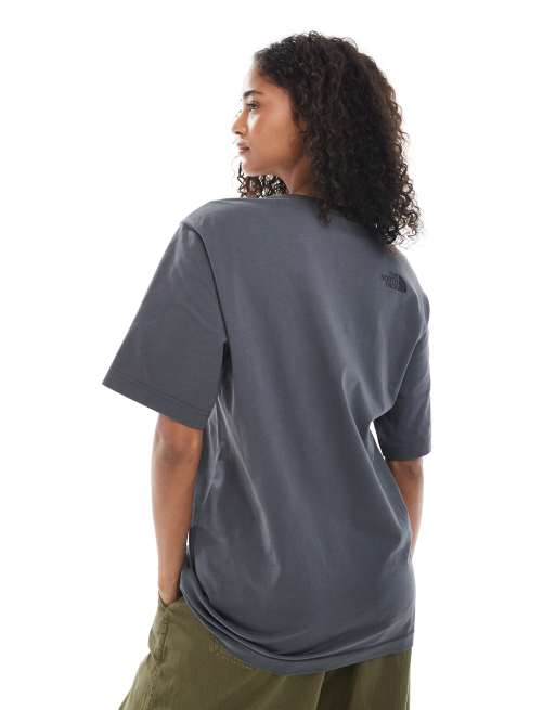 The North Face - Flower Dome - T-shirt unisexe à logo - Gris délavé, 2 de 4