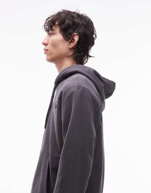 The North Face Flower Dome unisex logo hoodie in washed grey, 5 of 5
