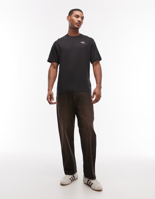 The North Face Flower Scribble backprint t-shirt in black, 2 of 5