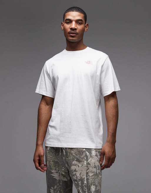 The North Face – Flower Scribble – Beżowy T-shirt z nadrukiem na plecach, 3 z 5