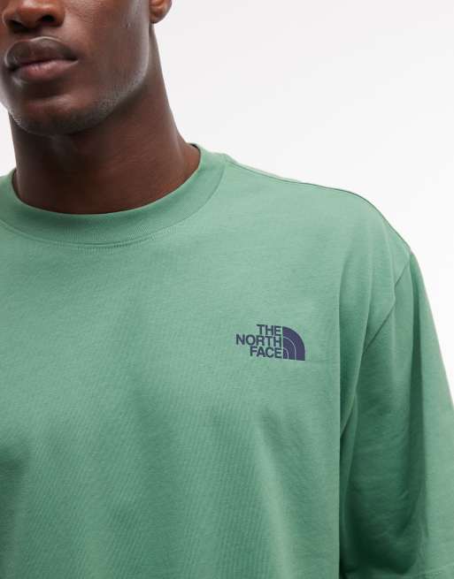 The North Face – Flower – T-Shirt in Grün mit Rückenprint, 3 von 5