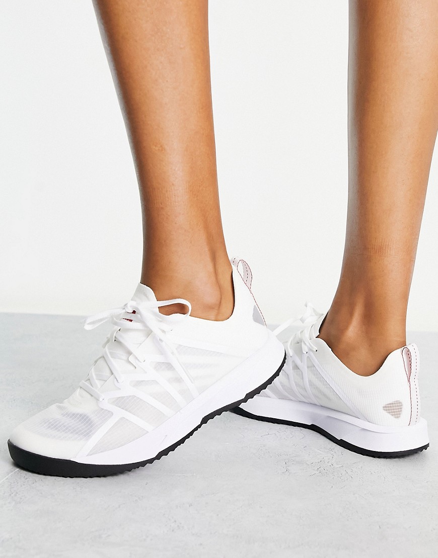 The North Face Flypack sneakers in triple white