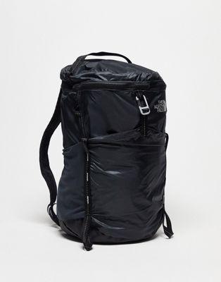 The North Face Flyweight Daypack 18l backpack in black and grey - ASOS Price Checker