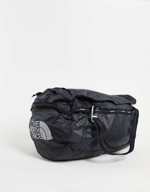 The North Face Flyweight duffel bag in charcoal