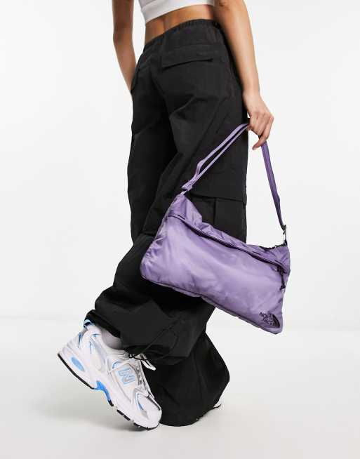 The North Face Flyweight Schoudertas in paars ASOS