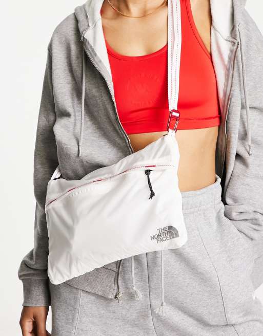 The North Face Flyweight shoulder bag in white ASOS