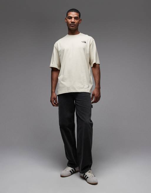 The North Face food fun back print t-shirt in beige, 2 of 5