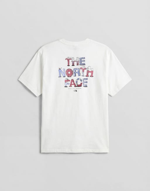 The North Face – Food Fun – Vit t-shirt med tryck baktill, 6 av 7