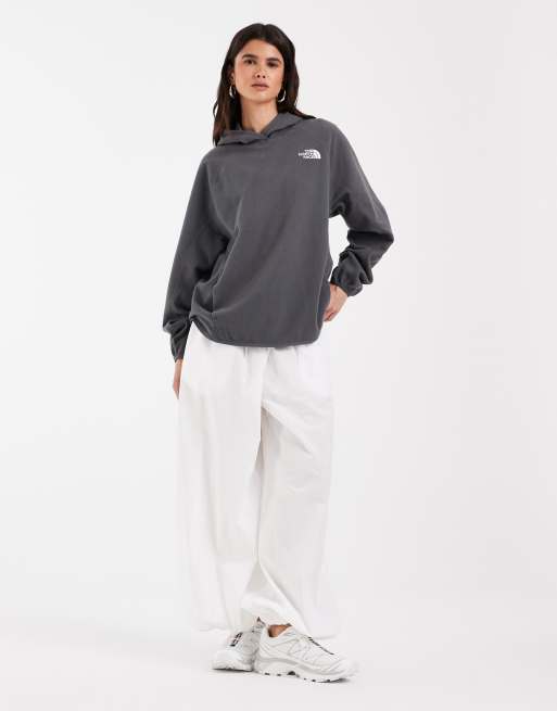 The North Face - forro polar con capucha Oxara en gris antracita, 2 de 4