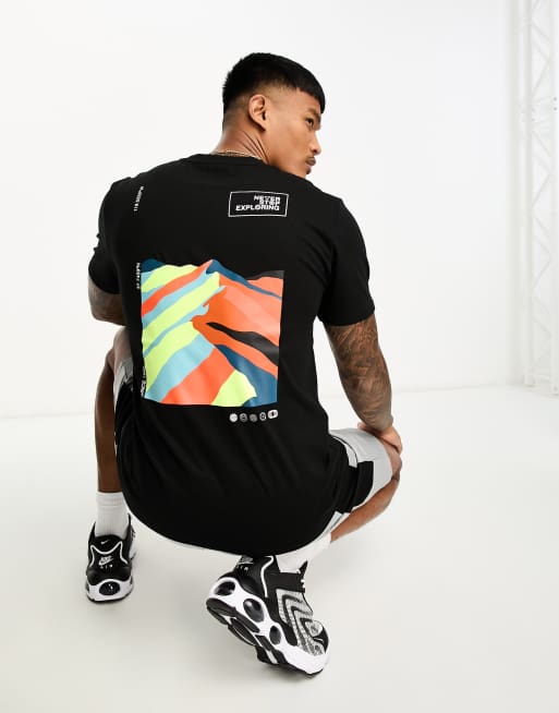 The North Face Foundation back print t-shirt in black