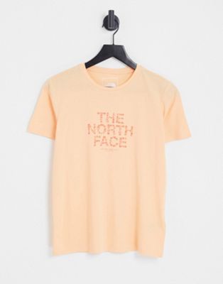 The North Face Foundation t-shirt in orange