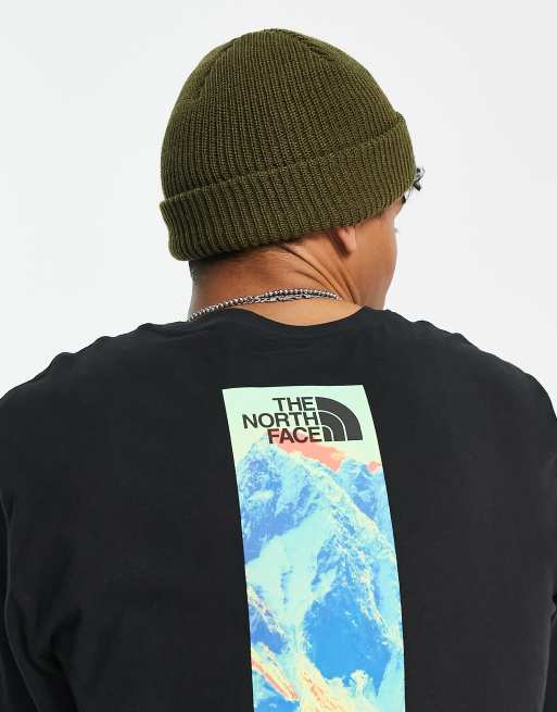 olive green north face beanie