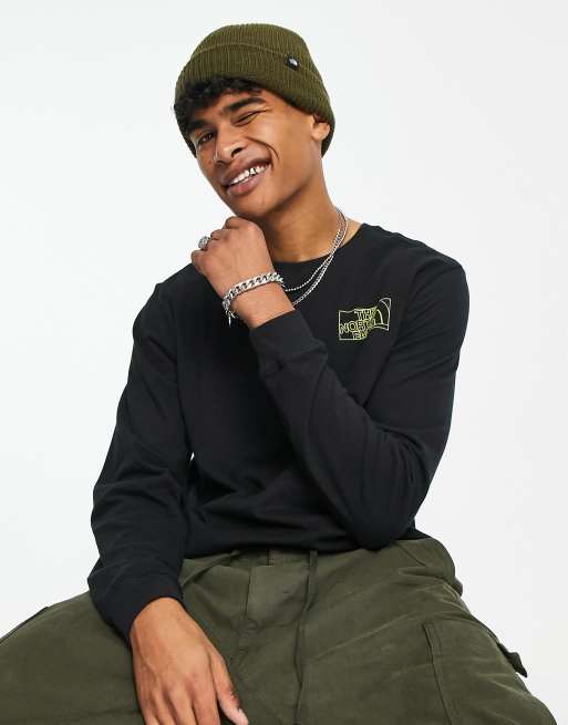 olive green north face beanie