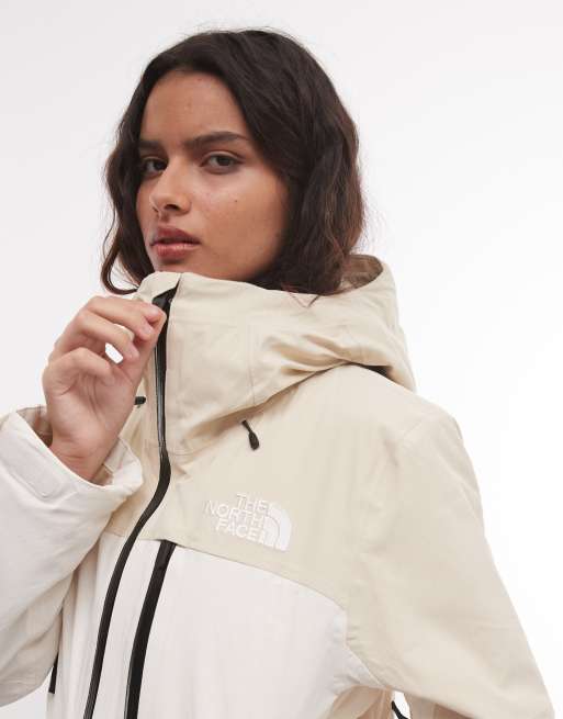 The North Face Freedom fodrad skidjacka i vit och sten, 3 av 4